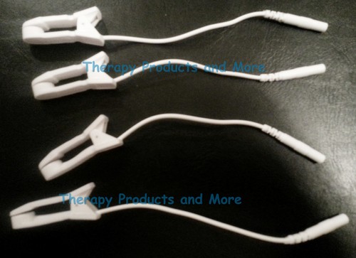 Ear clip clamp electrodes to - clip,